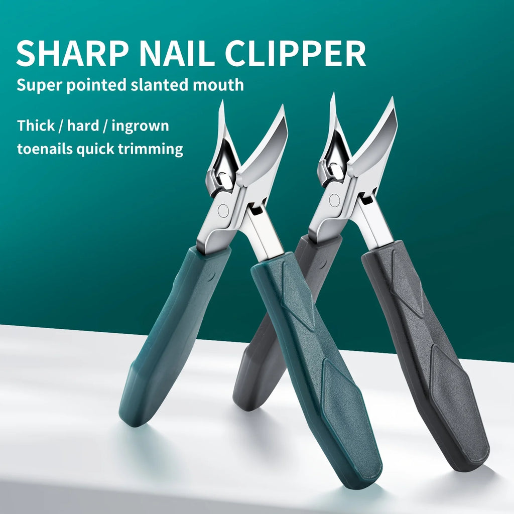 Stainless Steel Pointed Slanted Nail Clipper | Manicure Trimmer