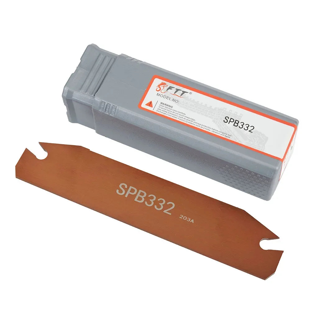 SP300 Carbide Cutting Inserts & SPB332 Grooving Holder 10pc