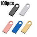 Bulk Metal USB Flash Drives 4–64GB | Custom Logo, Pack of 10–100 USB Flash Drive PRIMED 128M Mix X100PCS China Mainland