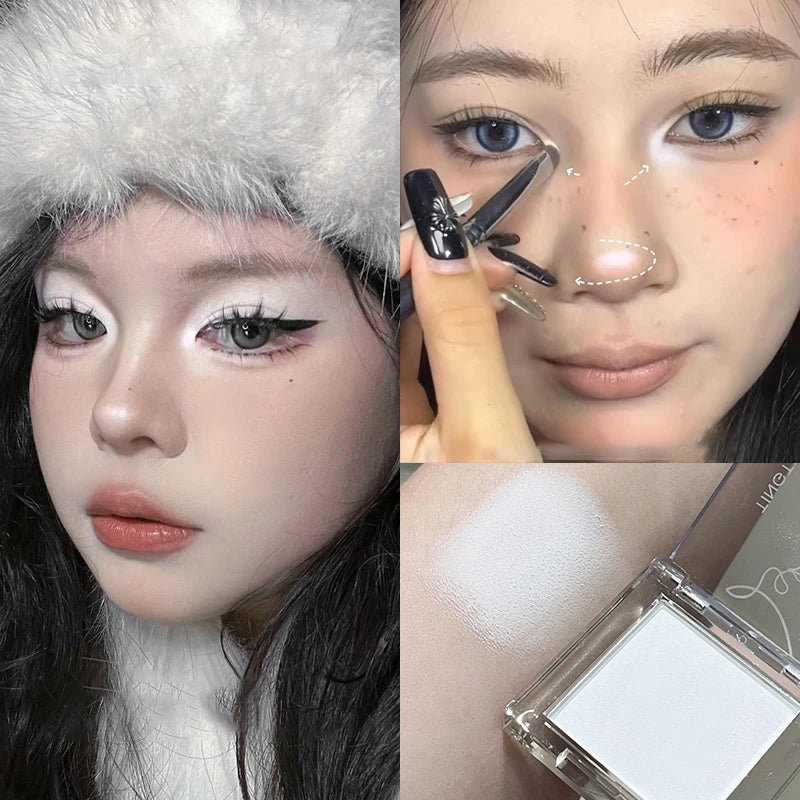 Monochrome Glitter Eyeshadow – Matte Shimmer Waterproof Eyeshadow PRIMED