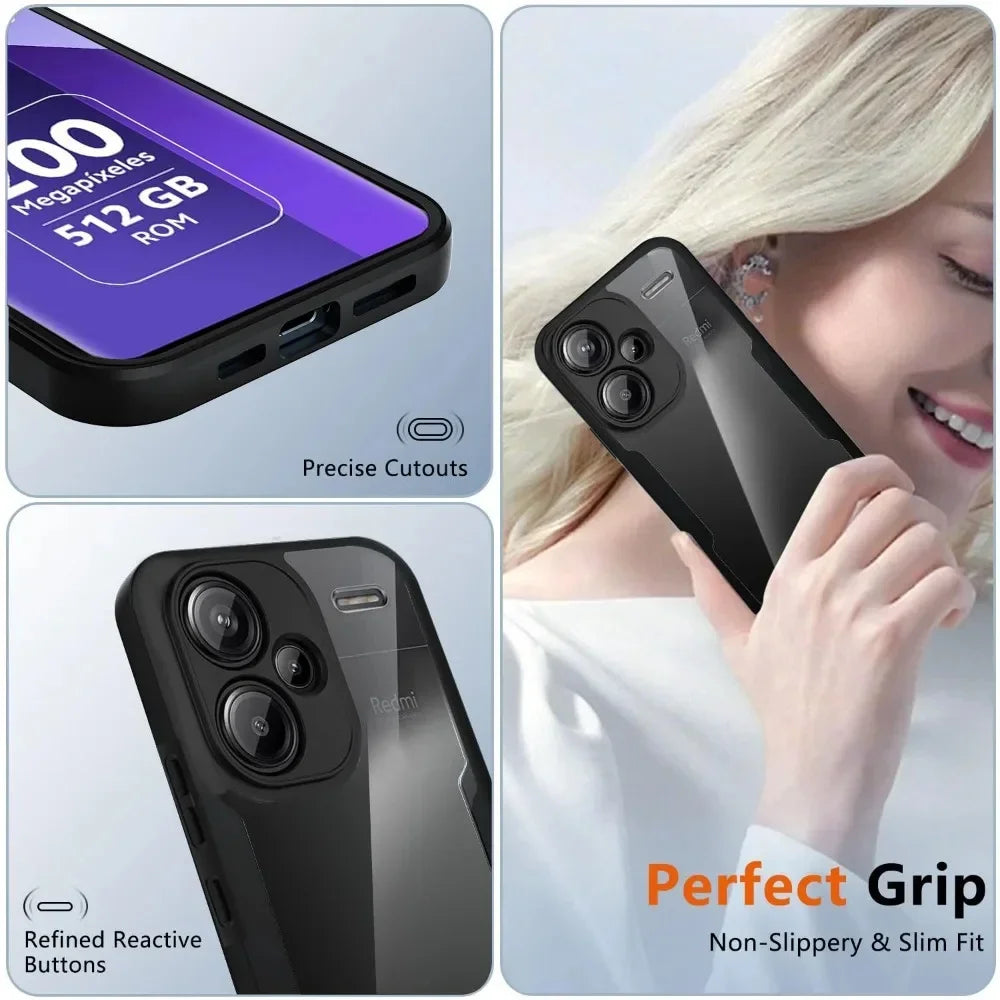 360 Full Body Case for Xiaomi Redmi Note 14 13 12 Pro | PC+TPU Full Body Phone Case PRIMED