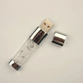 Crystal Blue Light USB 2.0 Flash Drive 128MB–64GB | KFHIREW USB Flash Drive PRIMED 4GB White China Mainland