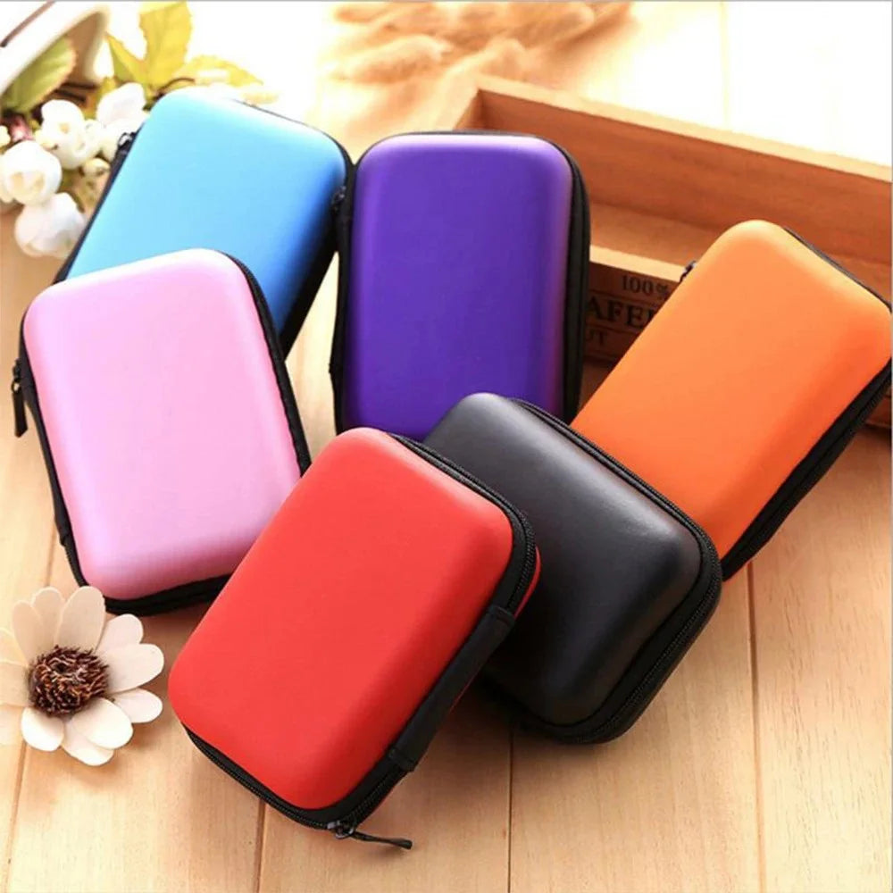 EVA Hard Drive Case – Shockproof HDD SSD Earphone Organizer Bag Electronics Storage Case PRIMED