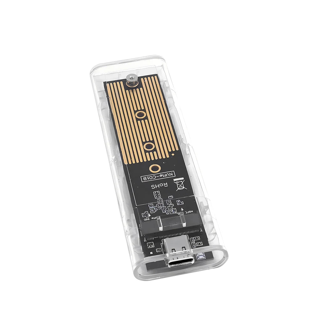 TISHRIC M.2 NVMe NGFF SSD Enclosure USB 3.1 Type-C 10Gbps SSD Enclosure PRIMED WHITE China Mainland