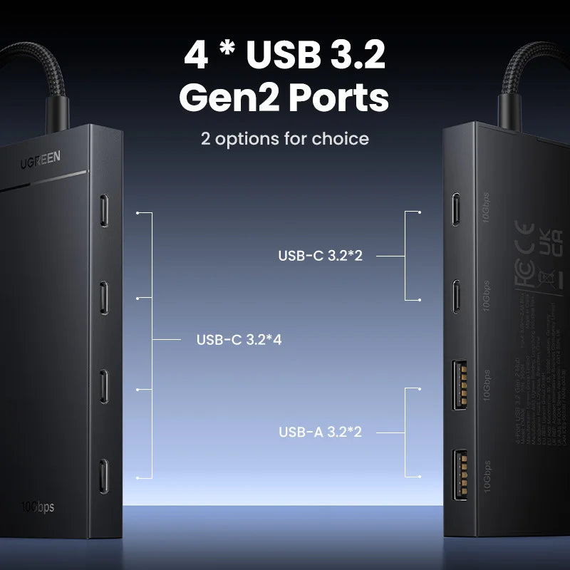 UGREEN USB-C Hub 10Gbps 4-Port USB 3.2 Gen 2 Adapter USB-C Hub PRIMED