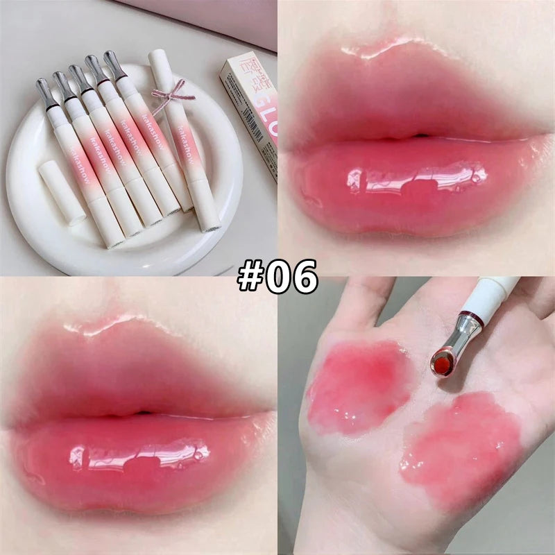 Mirror Watery Lip Gloss – Hydrating Jelly Tint Shiny Nude Lip Gloss PRIMED 06