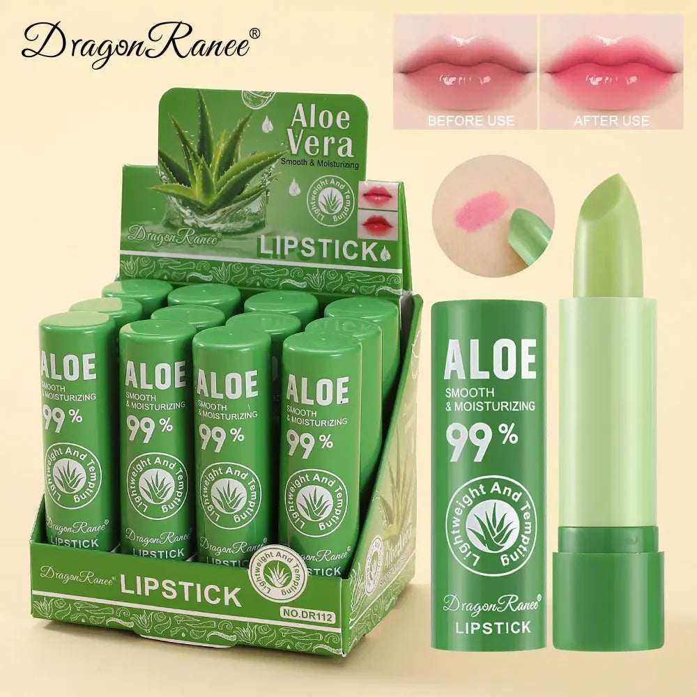 Dragon Ranee Aloe Vera Color Changing Lip Balm Tint 3.5g Color Changing Lipstick PRIMED