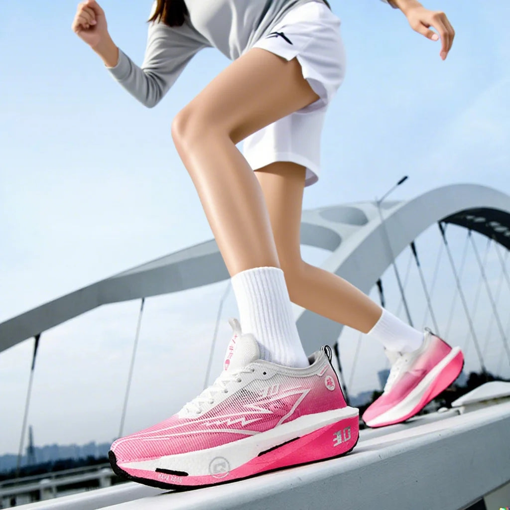 LETCOMFIT Women's Carbon Mesh Running Sneakers | Cushioned Women's Running Shoes PRIMED