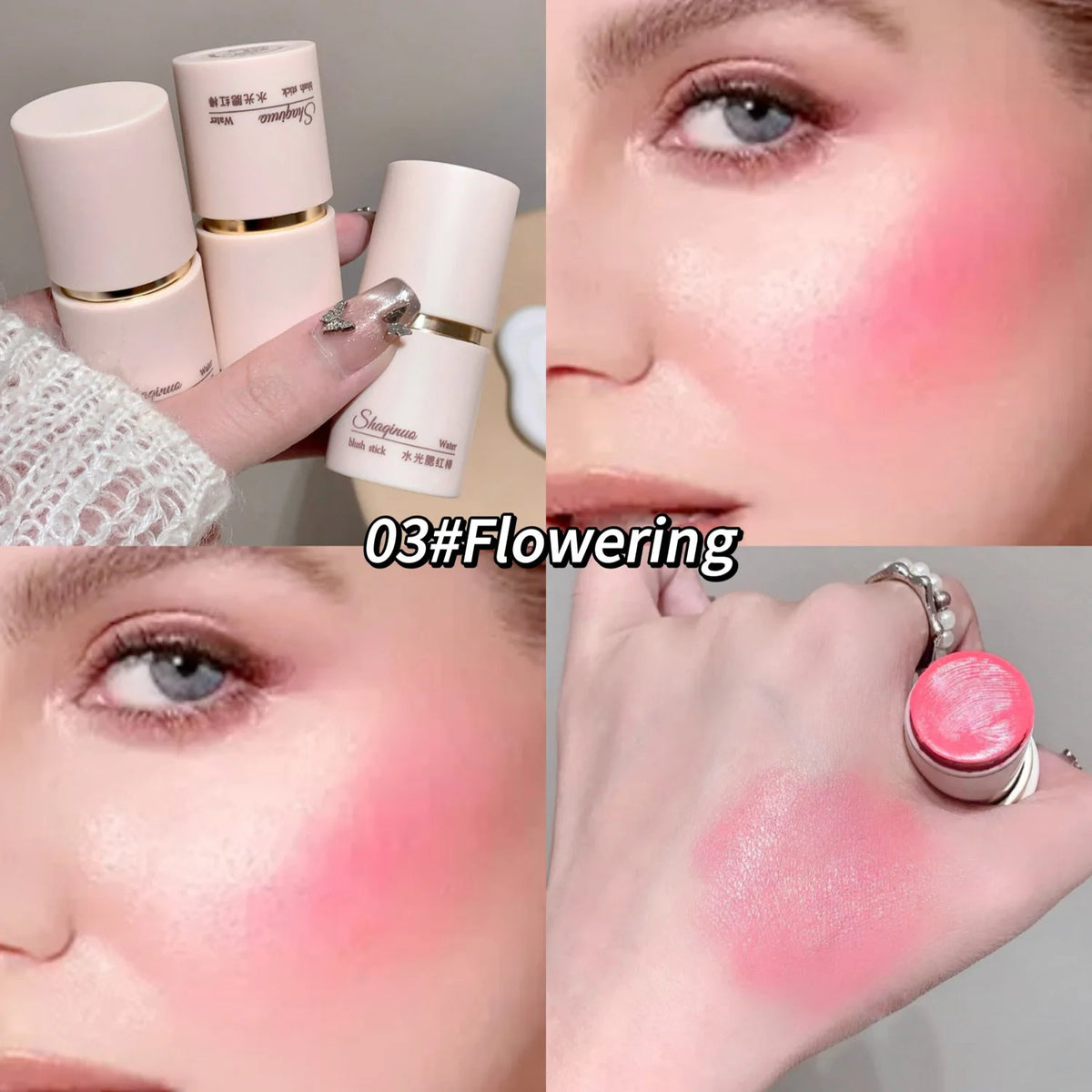 ZYXUAQIR Matte Blush Stick – Easy Blend Face Contour Cream