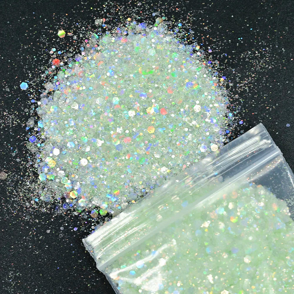 Mermaid Nail Art Glitter 50g – Chameleon Hexagon Sequins