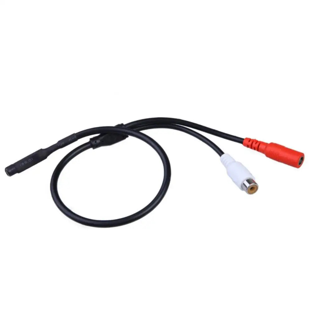 Mini Hidden Microphone for CCTV Surveillance Camera & DVR Surveillance Microphone PRIMED black