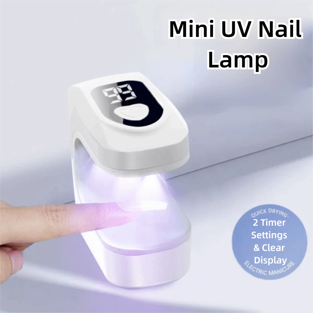 Mini UV LED Nail Lamp | Portable Rechargeable Gel Nail Dryer