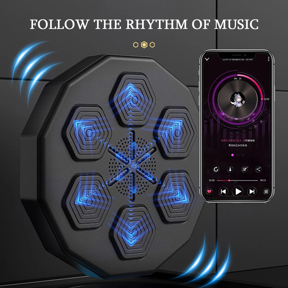 LED Wall-Mount Boxing Pad with Bluetooth & Glove | PRIMED Boxing Training Pad PRIMED