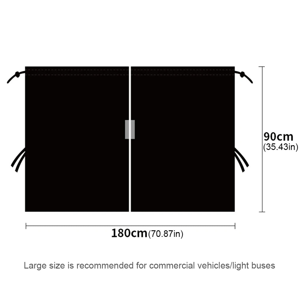 Universal Car Blackout Divider Curtain | Privacy & Sun Block Car Privacy Curtain PRIMED