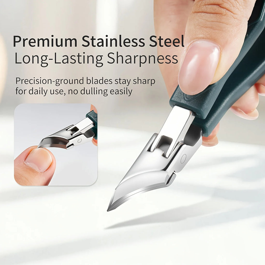 Stainless Steel Pointed Slanted Nail Clipper | Manicure Trimmer