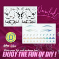 MLSMILE 3D Laser Face Tattoo Stickers | Eye Makeup Beauty