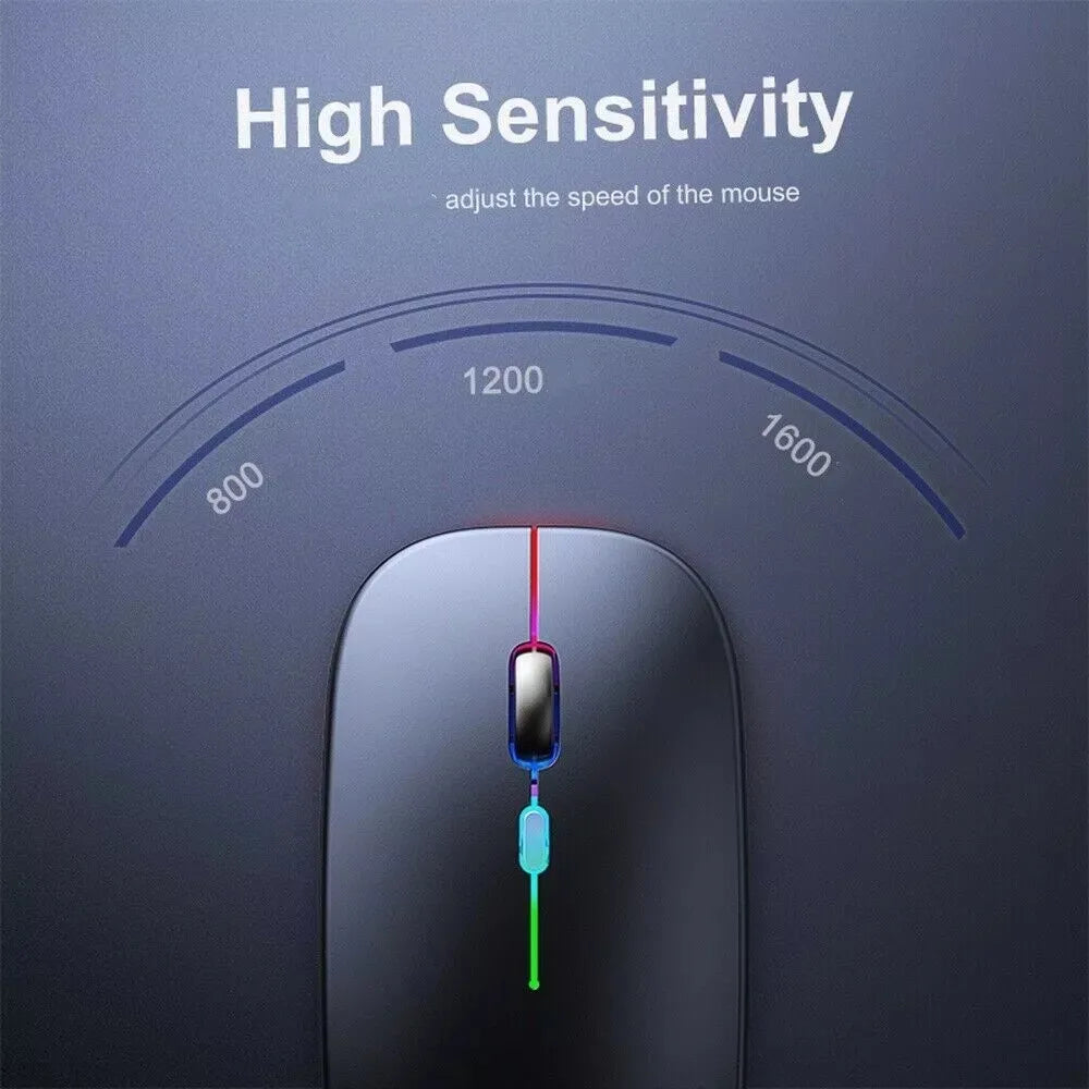 Dual-Mode Bluetooth Wireless Mouse – Rechargeable Ergonomic Wireless Computer Mouse PRIMED