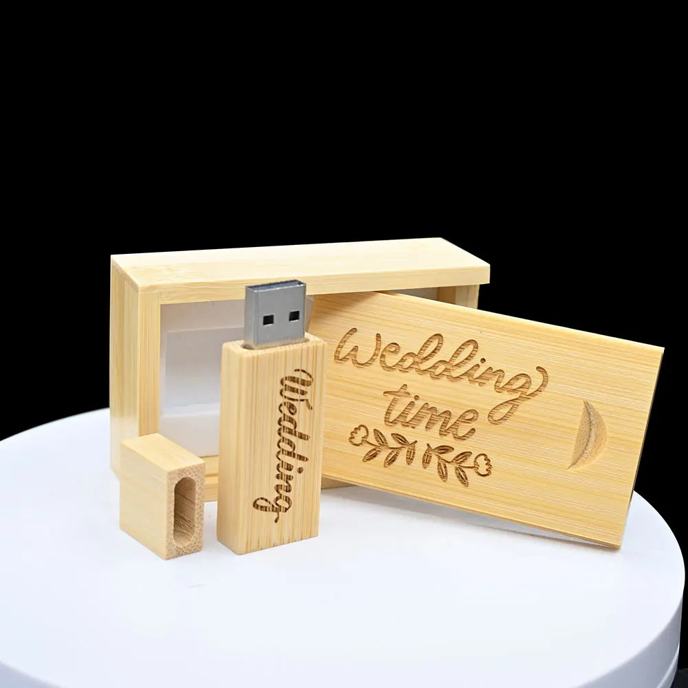 20-Pack Custom Logo Wooden USB 2.0 Flash Drives 128MB–128GB USB Flash Drive PRIMED