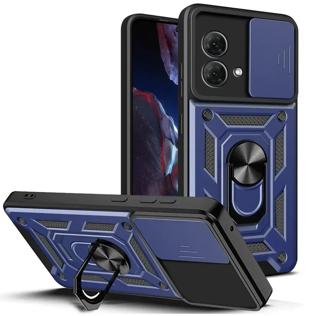 Armor Shockproof Case Motorola G Series – Ring Holder Phone Armor Case PRIMED Blue Motorola Moto G05
