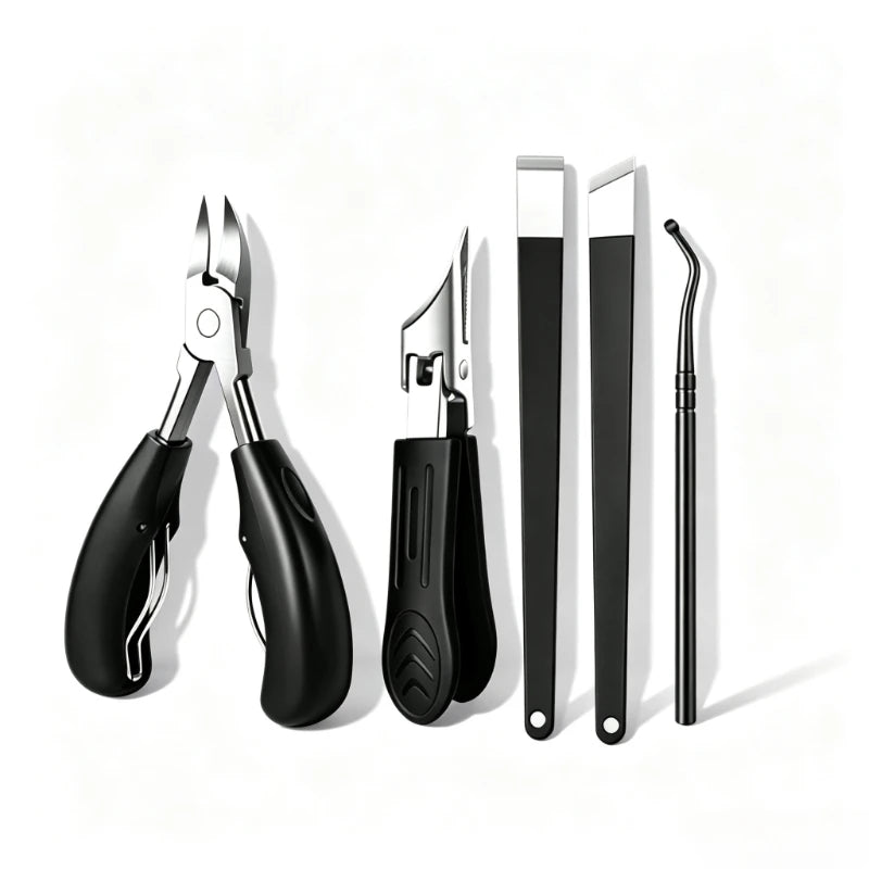 Stainless Steel Pedicure Kit – Nail Clipper Set 2/5 Pc Nail Care Kit PRIMED 5 pcs set
