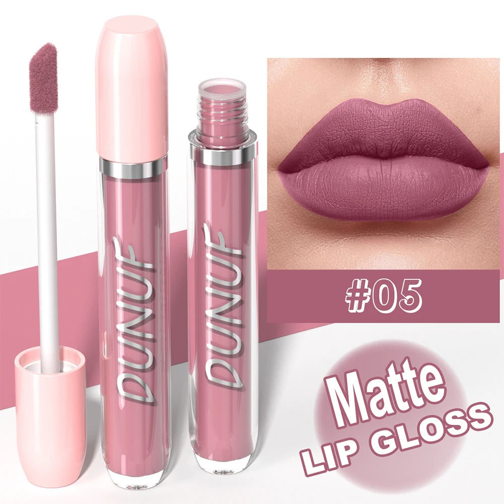 Velvet Matte Liquid Lip Gloss 25 Colors – Waterproof & Long-Lasting