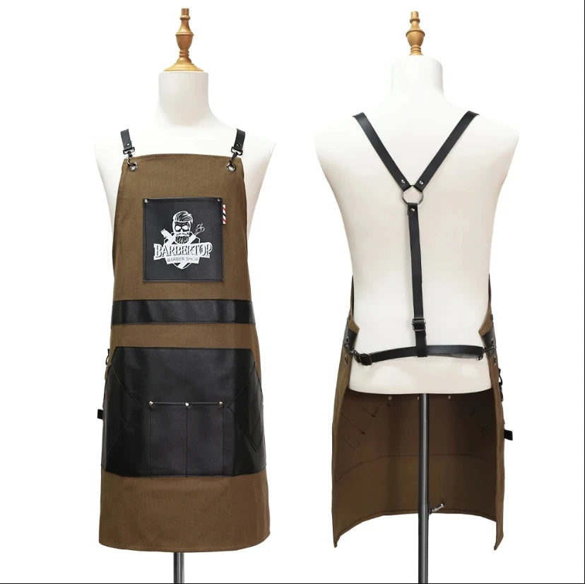 Waterproof Barber Cape & Salon Apron with Pockets