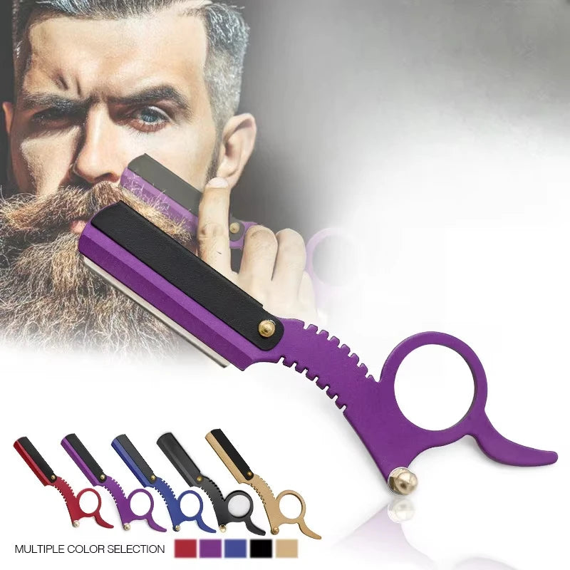 Professional Manual Barber Straight Razor – Beard & Brow