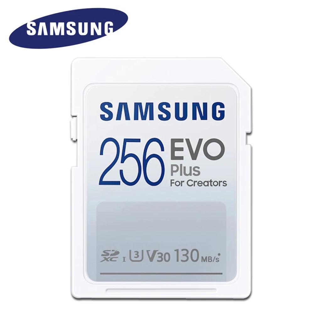 Samsung EVO Plus SD Card 32GB–256GB | Up to 130MB/s SD Memory Card PRIMED