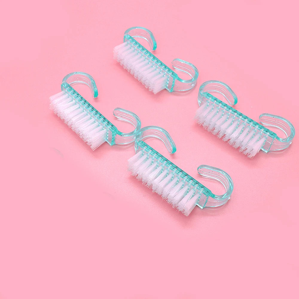 U-Shaped Mini Nail Cleaning Brush – Soft Bristle Manicure Tool