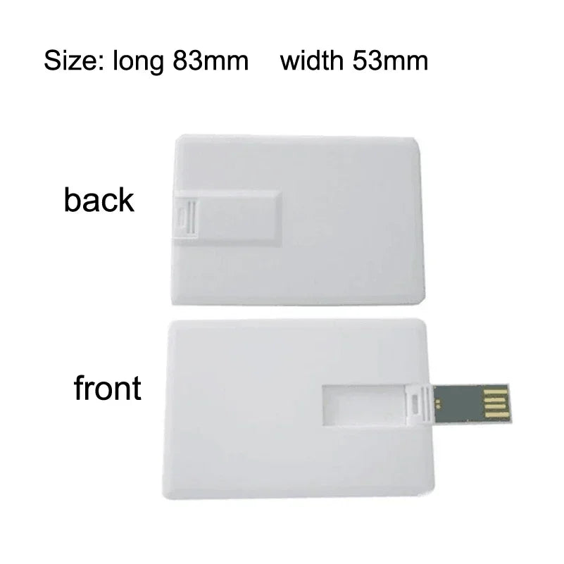 100-Pack Credit Card USB Flash Drives | Free Custom Logo 4–128GB USB Flash Drive PRIMED