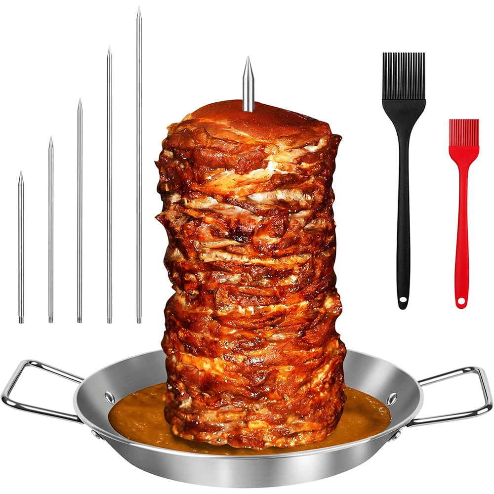 Vertical Al Pastor Skewer Stainless Steel BBQ Spit Stand BBQ Skewer Stand PRIMED