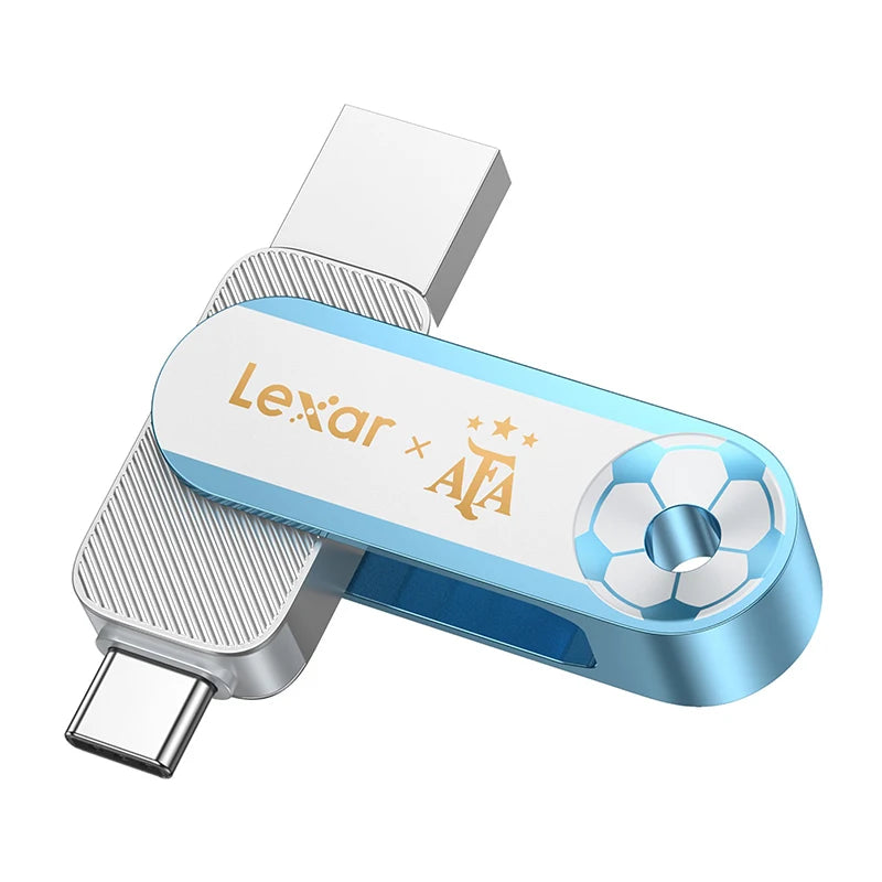 Lexar 128GB USB 3.2 Dual Flash Drive Type-A & Type-C USB Flash Drive PRIMED USB 3.2 Drive 128 GB