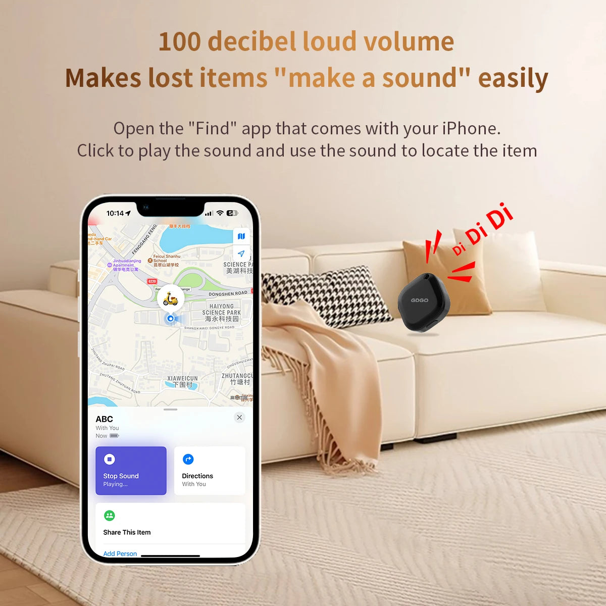 GDGO Bluetooth Tracker SmartTag – iOS & Android Item Finder Bluetooth Item Tracker PRIMED