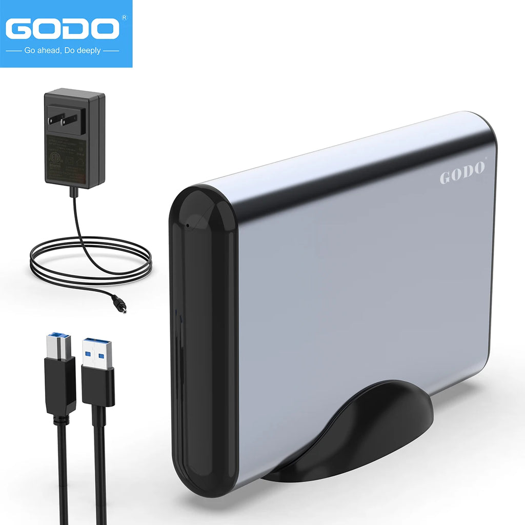GODO USB 3.0 Aluminum HDD Docking Station 3.5" SATA SSD HDD Docking Station PRIMED