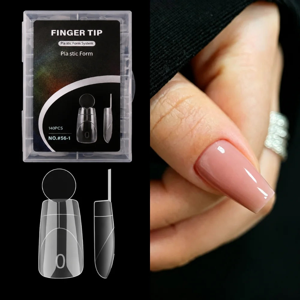14 Sizes French Nail Dual Forms – Reusable Full Cover Molds