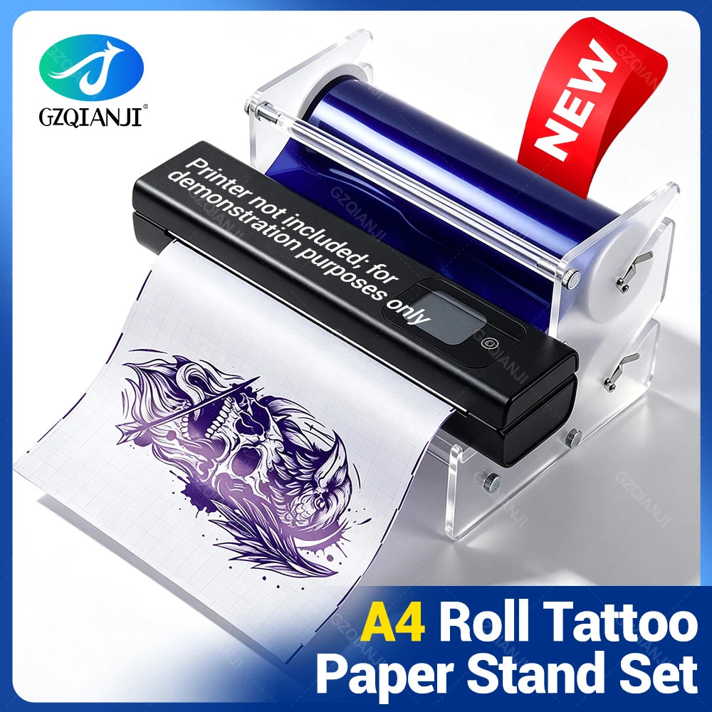 A4 Tattoo Transfer Paper Roll 30M Two-Layer + Stand Tattoo Transfer Paper PRIMED