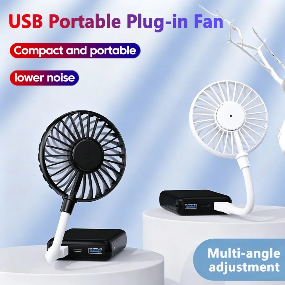 USB Portable Mini Fan – Flexible Gooseneck, DC5V for Laptop USB Portable Fan PRIMED