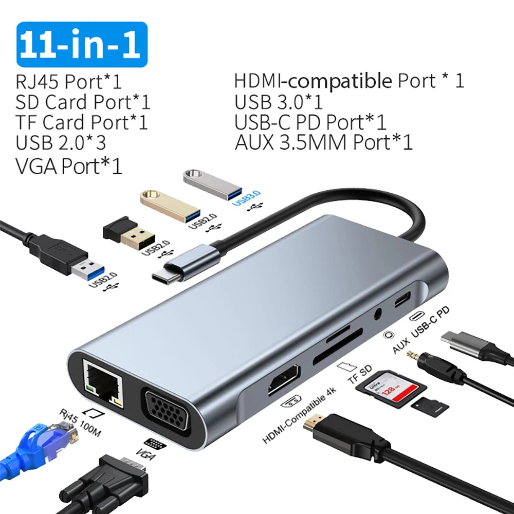 6-in-1 Steam Deck Dock – 4K HDMI, USB & PD 100W Charging USB-C Docking Station PRIMED Only for HUB China Mainland