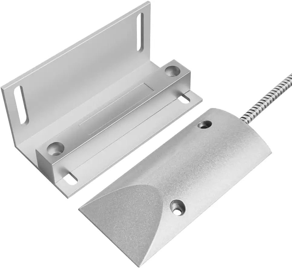 Wired Garage Door Magnetic Contact Sensors 2 Sets + Bracket