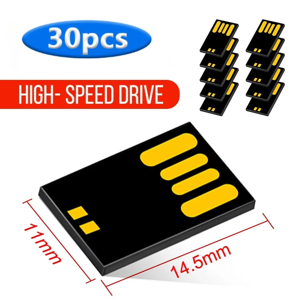 KAWEIDA Bulk USB 2.0 Flash Drive Chips 1GB–128GB | 10–100 Pcs USB Flash Drive Chips PRIMED chip 2.0 30pcs 16 GB