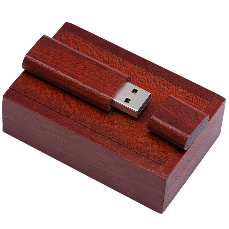 Wooden USB Flash Drive 8–64GB | Bamboo Maple Memory Stick