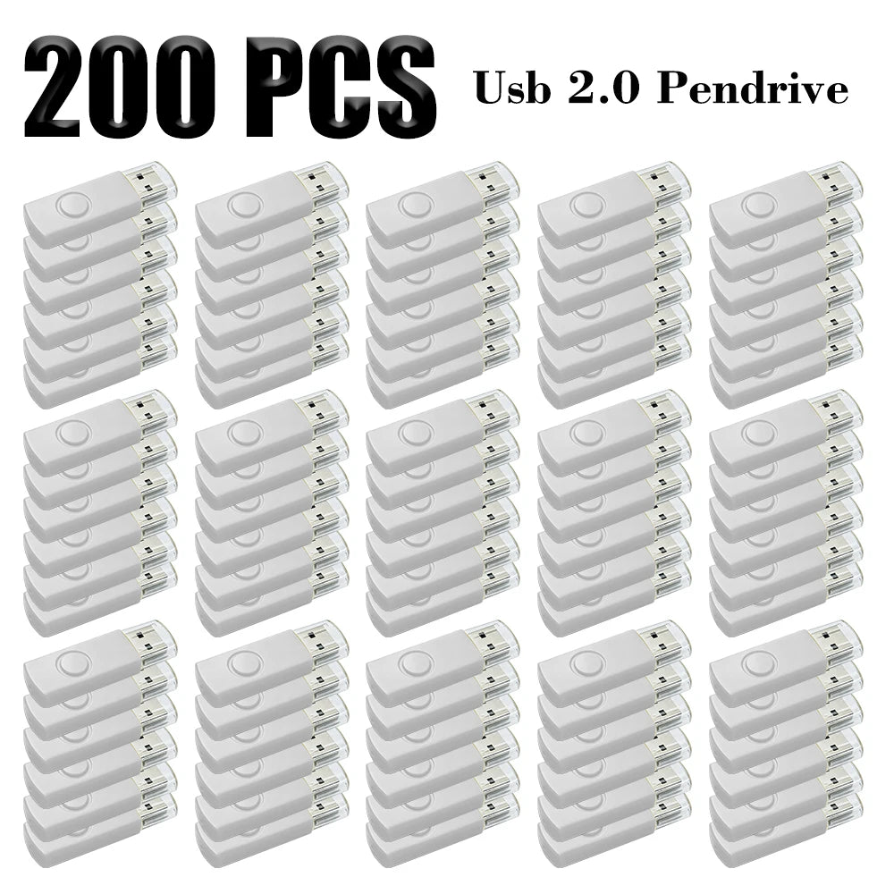 200-Pack Custom Logo USB Flash Drives 4GB–64GB | Bulk Metal USB Flash Drive PRIMED 4GB x 200pcs silver