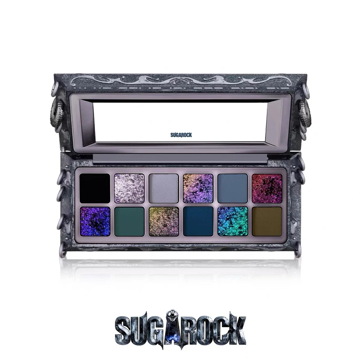 Sugarock Dark Dust 12-Color Gothic Shimmer Eyeshadow Palette