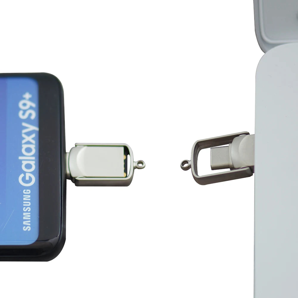 JASTER Metal Type-C USB Flash Drive 4GB–128GB Rotatable USB Flash Drive PRIMED
