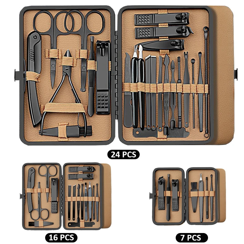 Stainless Steel Nail Clipper Set – Sharp Ergonomic Manicure Kit Nail Clipper Set PRIMED