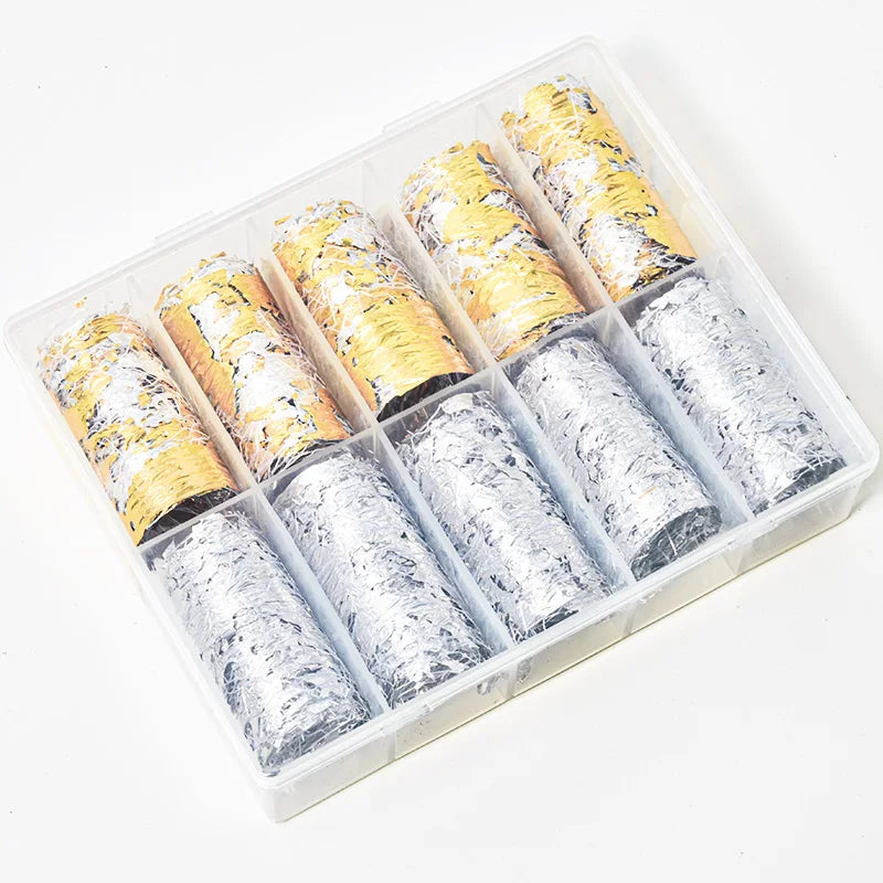 Galaxy Nail Transfer Foils – 10 Rolls, 105 Designs | DIY Nail Art