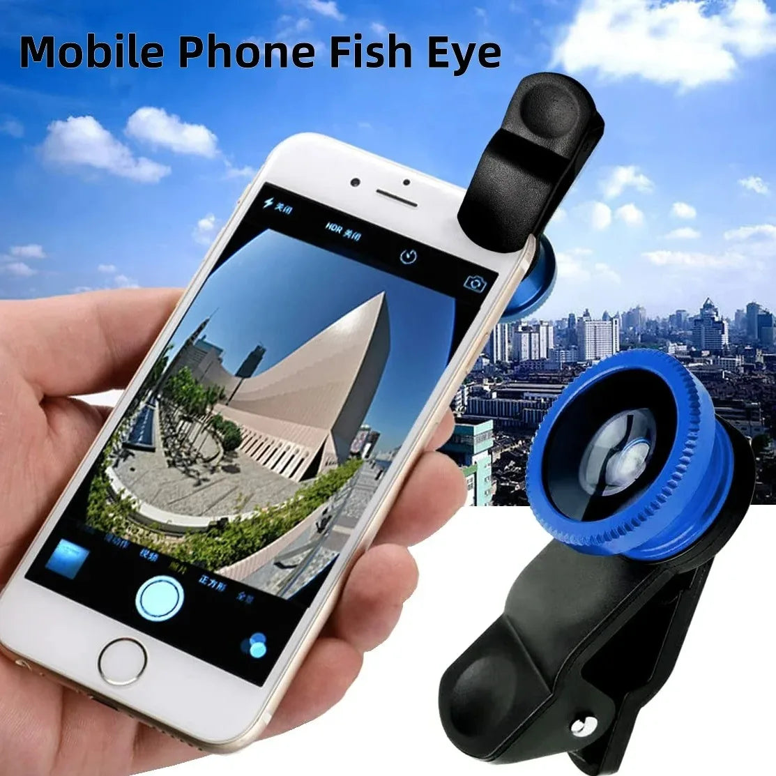 3-in-1 Clip-On Smartphone Lens – Fisheye, Wide Angle & Macro Smartphone Camera Lens PRIMED