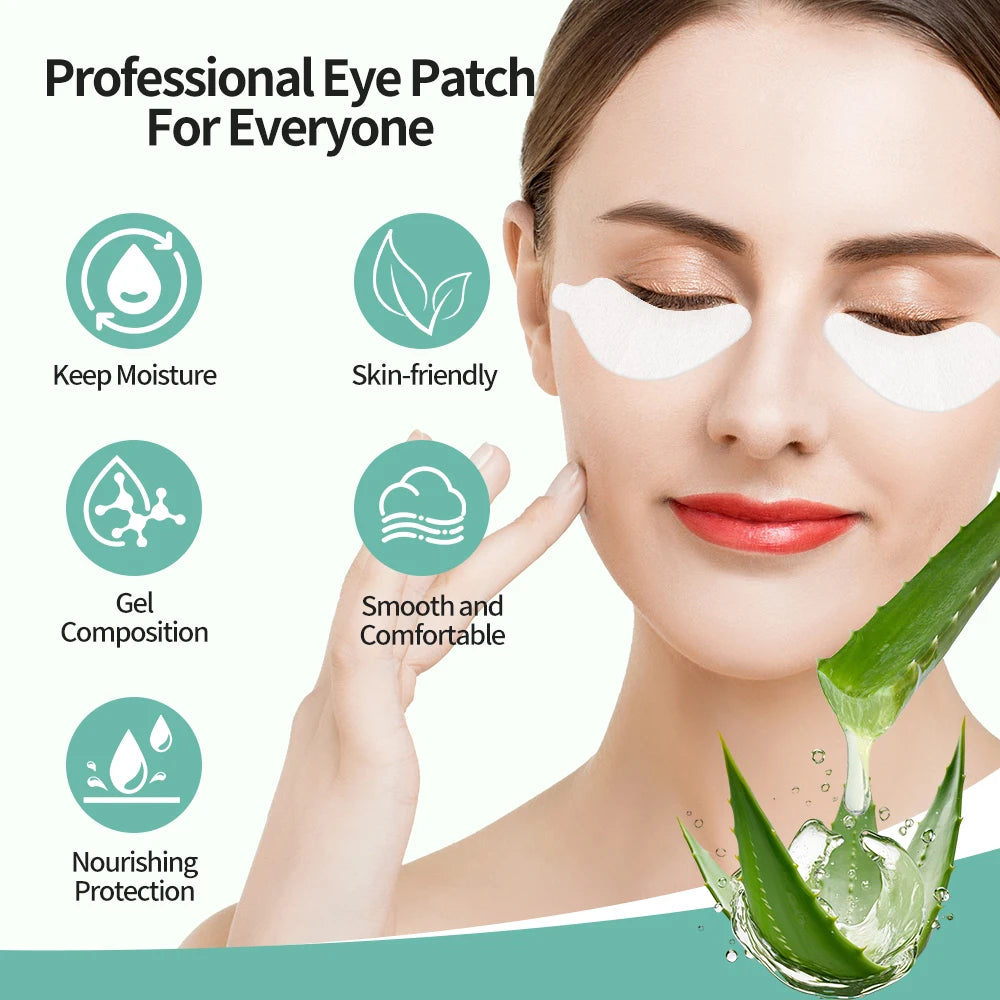 100 Pairs Hydrogel Under Eye Pads for Eyelash Extensions Eyelash Extension Pads PRIMED