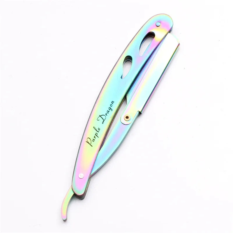 Men's Folding Shavette Razor – Replaceable Blades, 5 Colors