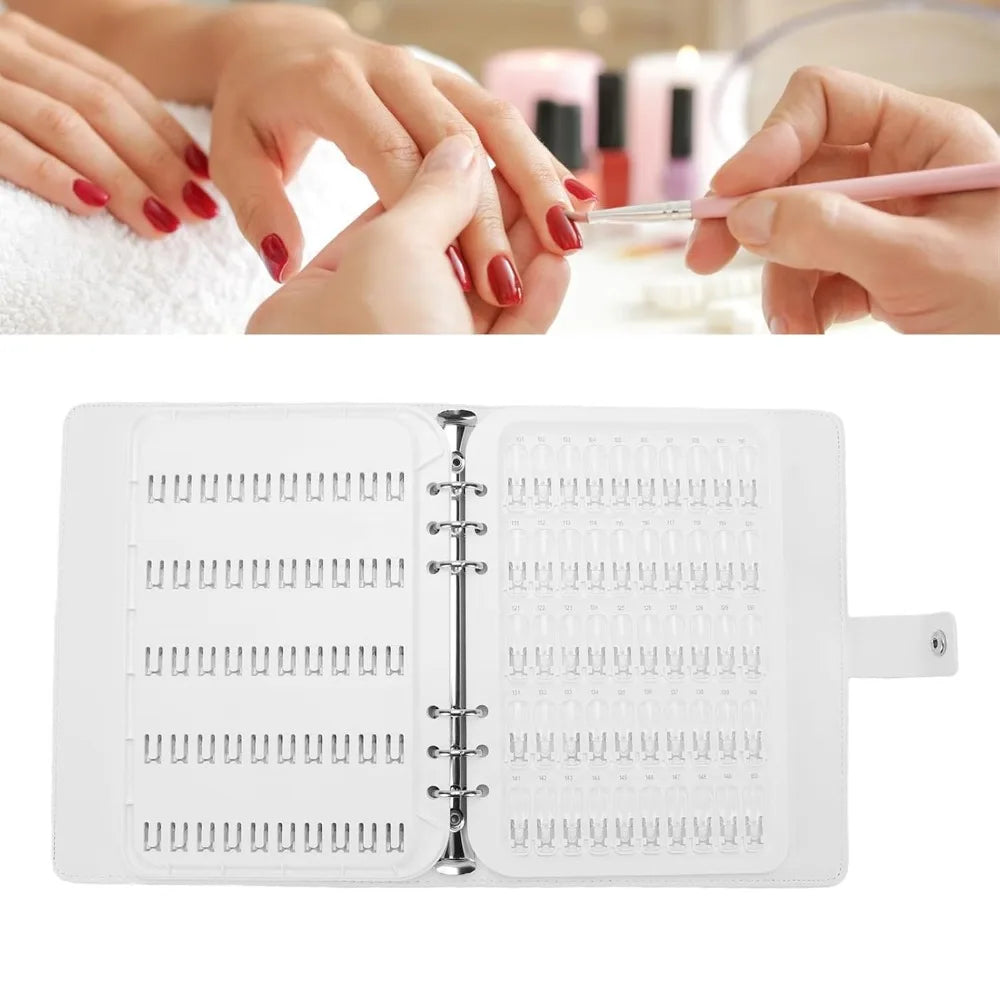 150-Slot Nail Polish Color Display Book – Detachable Shade Guide